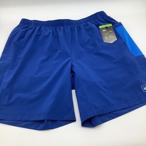 REI Mens‎ Fleet 2 in 1 Active Shorts Blue Size Large NWT